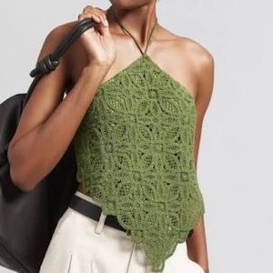 Anthropologie Significant Other Imogen top, green size 10